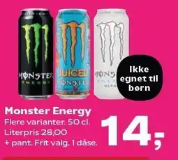 Kvickly Monster Energy tilbud