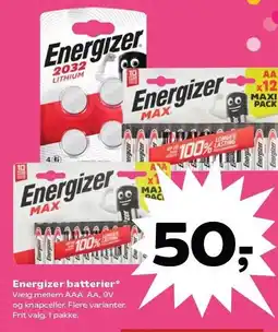 Kvickly Energizer batterier tilbud