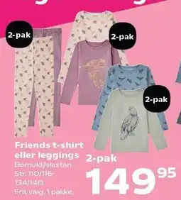Kvickly Friends t-shirt eller leggings tilbud