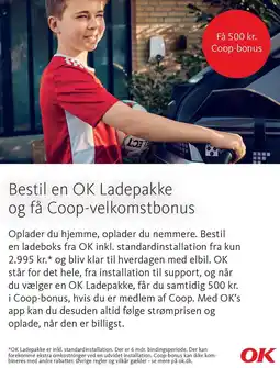 Kvickly Bestil en OK Ladepakke og få Coop-velkomstbonus tilbud