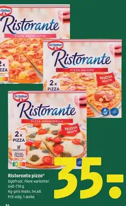 Coop 365 Ristorante pizza 640-710 g tilbud