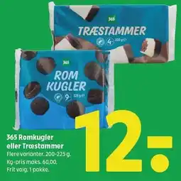 Coop 365 365 Romkugler eller Træstammer tilbud
