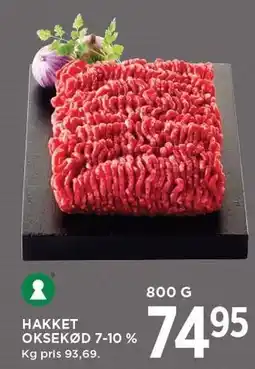 MENY HAKKET OKSEKØD 7-10% tilbud