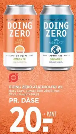 MENY DOING ZERO ALKOHOLFRI ØL tilbud