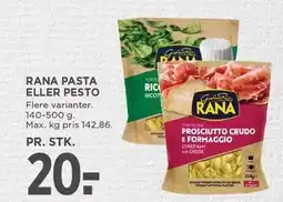MENY RANA PASTA ELLER PESTO tilbud