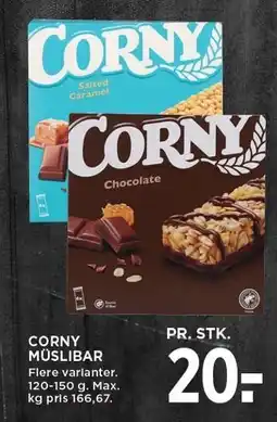 MENY CORNY MÜSLIBAR tilbud