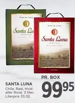 MENY SANTA LUNA tilbud