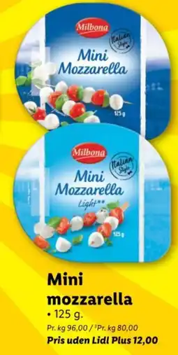 Lidl Mini Mozzarella tilbud
