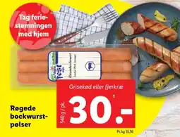 Lidl Røgede bockwurst- pølser tilbud