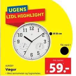 Lidl AURIOL Vægur tilbud