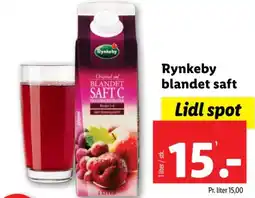 Lidl Rynkeby blandet saft tilbud