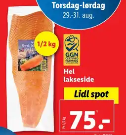 Lidl Hel lakseside tilbud