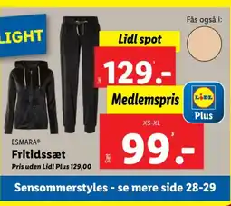 Lidl ESMARA Fritidssæt tilbud