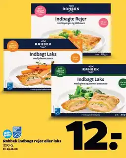 Rahbek indbagt rejer eller laks
