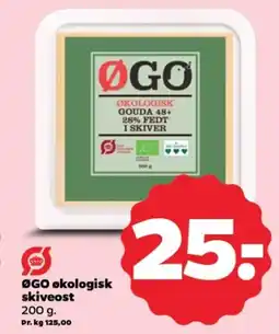 Netto ØGO økologisk skiveost tilbud