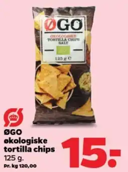Netto ØGO økologiske tortilla chips tilbud