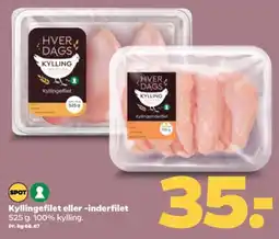 Netto Kyllingefilet eller -inderfilet tilbud