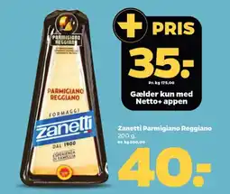 Netto Zanetti Parmigiano Reggiano tilbud