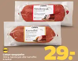 Netto Lampe spegepølse tilbud