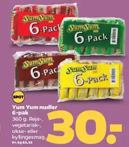 Netto Yum Yum nudler 6-pak tilbud