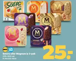 Netto Solero eller Magnum is 3-pak tilbud