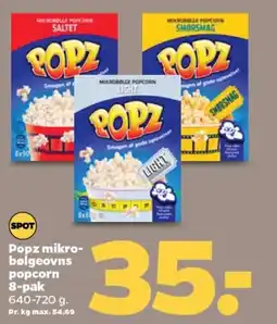 Netto Popz mikro- bølgeovns popcorn 8-pak tilbud