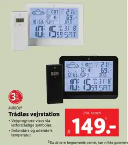 Lidl Trådløs vejrstation tilbud