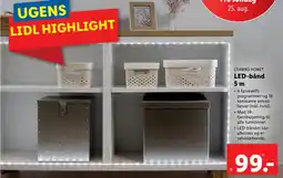 Lidl LED-bånd 5 m tilbud