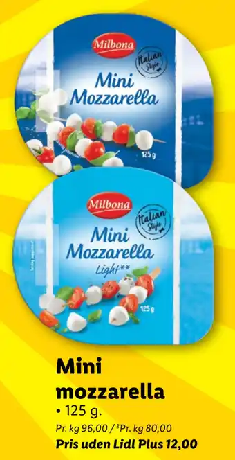 Lidl Mini mozzarella tilbud