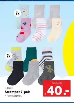 Lidl Strømper 7-pak tilbud