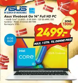 Bilka Asus Vivobook Go 14” Full HD PC tilbud