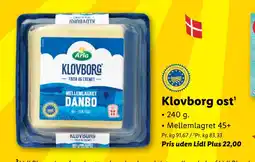 Lidl Klovborg ost tilbud