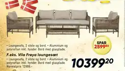 Bilka Vila Frøya loungesæt tilbud
