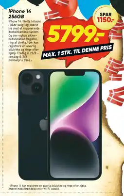 Bilka iPhone 14 256GB tilbud