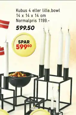 Bilka Kubus 4 eller lille bowl tilbud