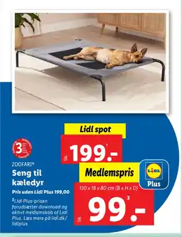 Lidl Seng til kæledyr tilbud
