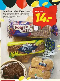Bilka Schulstad eller Pågen brød tilbud