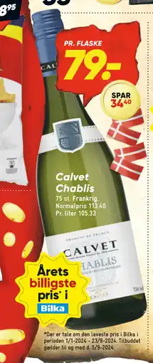 Bilka Calvet Chablis tilbud