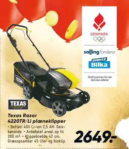 Bilka Texas Razor 4220TR/Li plæneklipper tilbud