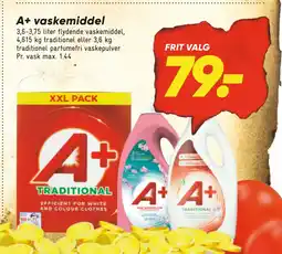 Bilka A+ vaskemiddel tilbud