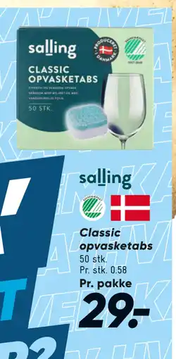 Bilka Classic opvasketabs tilbud