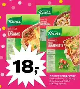 SuperBrugsen Knorr færdigretter tilbud