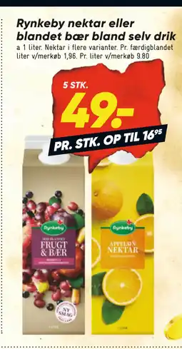 Bilka Rynkeby nektar eller blandet bær bland selv drik tilbud