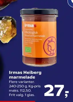 SuperBrugsen Irmas Heiberg marmelade tilbud
