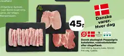 SuperBrugsen Dansk økologisk Poppelgris koteletter, nakkekoteletter eller stegeflæsk tilbud