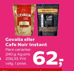 SuperBrugsen Gevalia eller Cafe Noir Instant tilbud