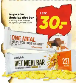 Bilka Nupo eller Bodylab diet bar tilbud
