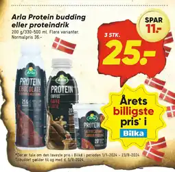 Bilka Arla Protein budding eller proteindrik tilbud
