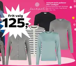 Jackpot basis pullover eller cardigan