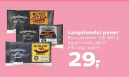 Kvickly Langelænder pølser tilbud